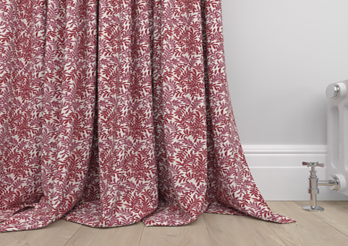 Leaf Vine, Rouge - Made to Measure Curtains - Image 6
